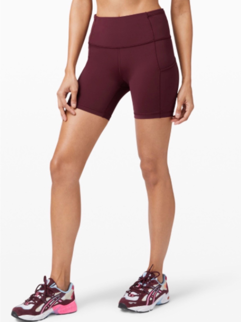 lululemon athletica High-Rise Wine Bike Shorts with Side Pockets